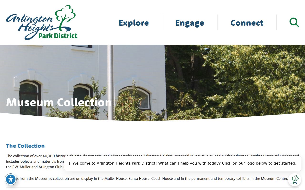 Arlington Heights Historical Museum collection and research access page