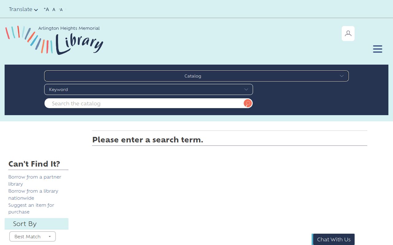 Arlington Heights Memorial Library catalog search for city directory holdings