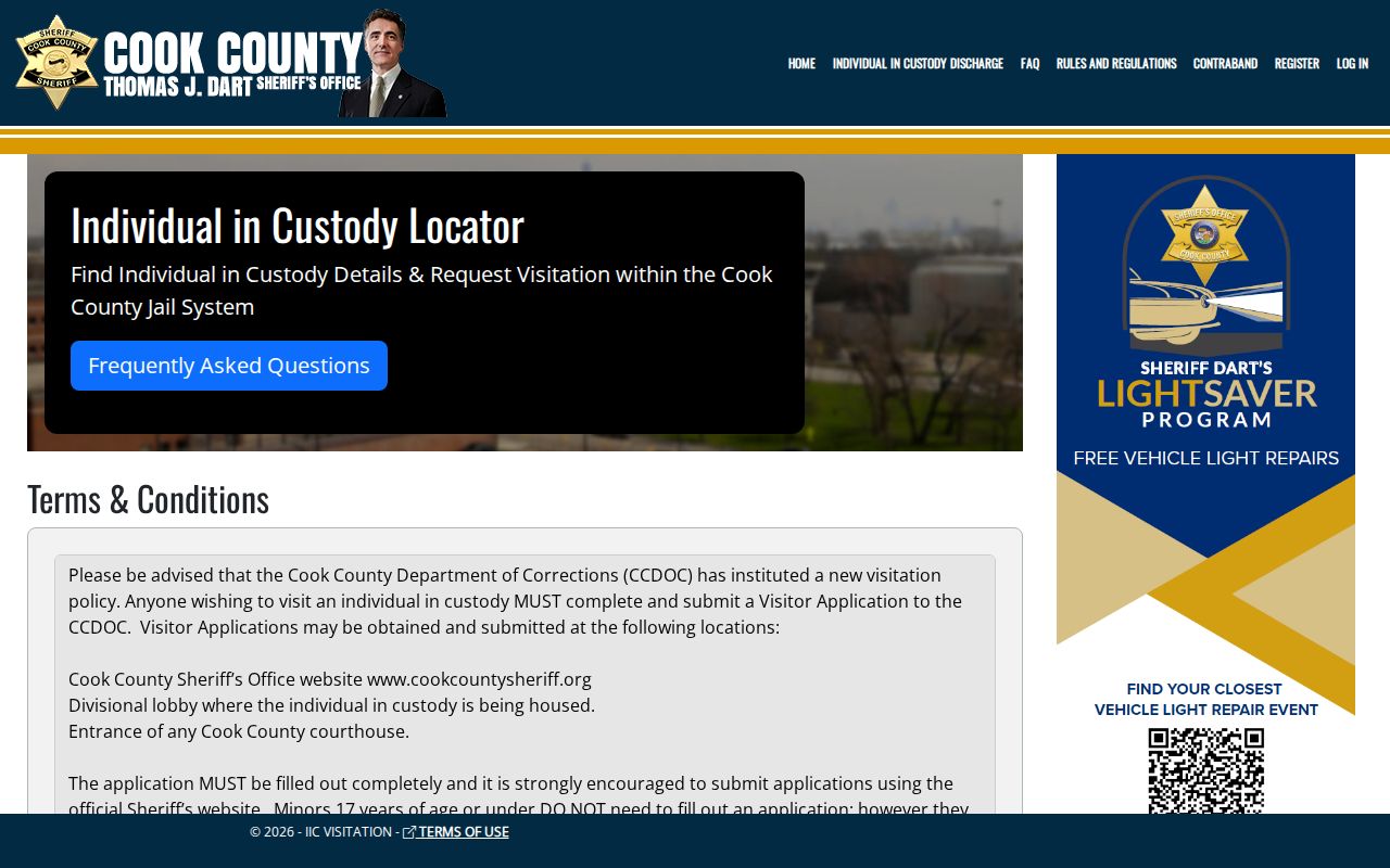 Arlington Heights resident lookup through Cook County Sheriff custody records