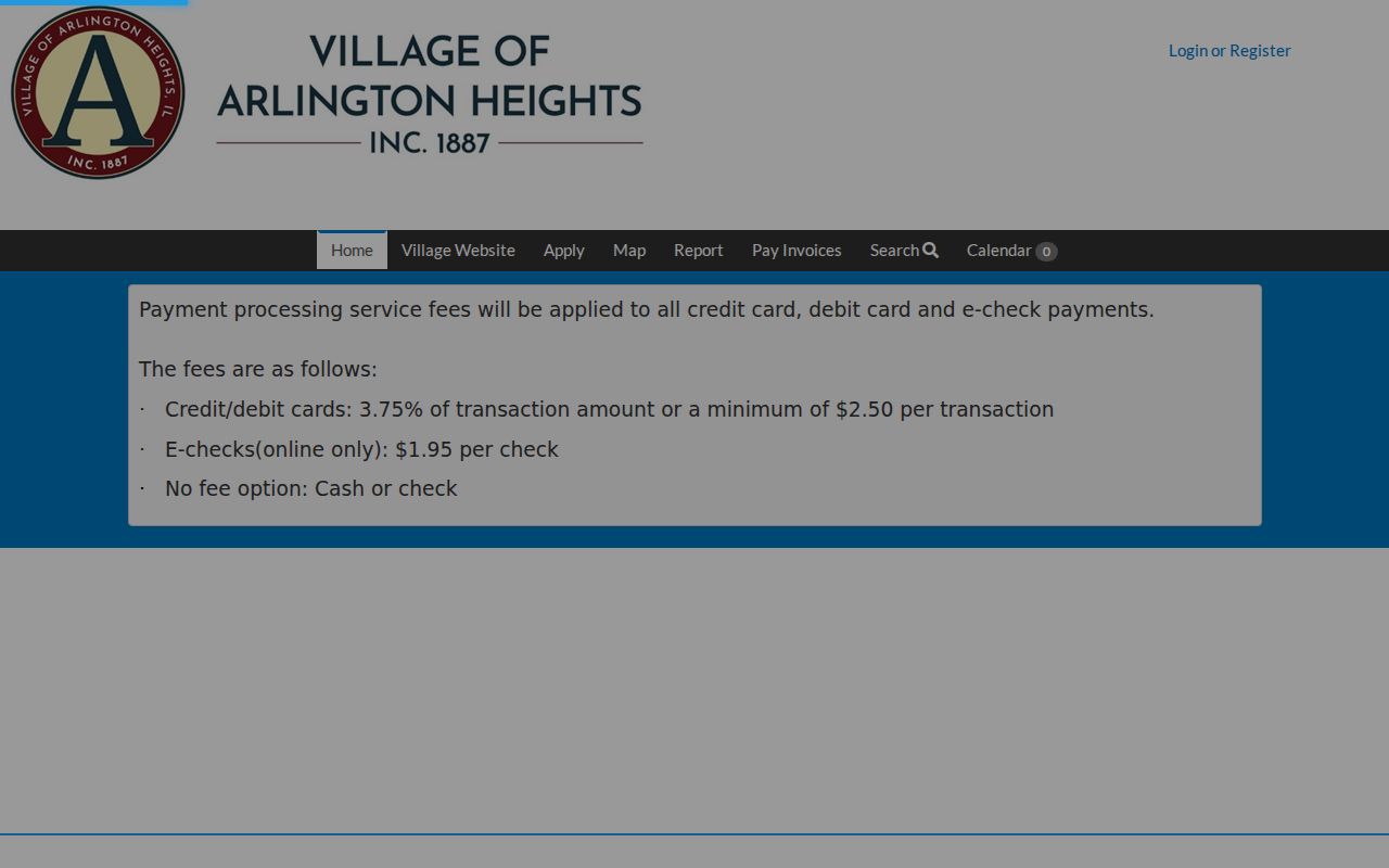 Arlington Heights Civic Access permit and inspection portal
